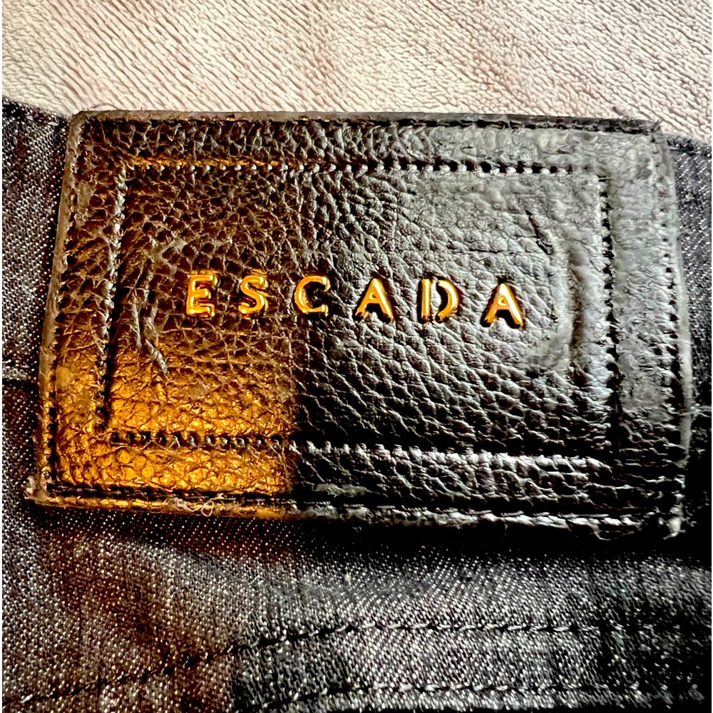 SOLD ⚡️ESCADA⚡️METALLIC PINSTRIPE PANT JEANS⚡️